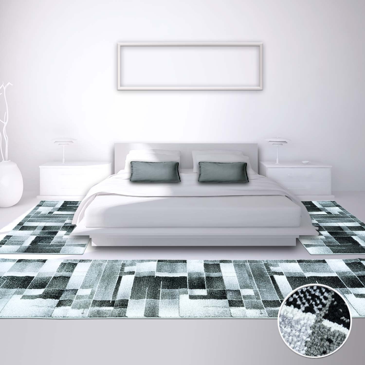 Vloerkleed Slaapkamer Naast Het Bed Set (1X 80x300 + 2X 80x150) - Omid Carpets