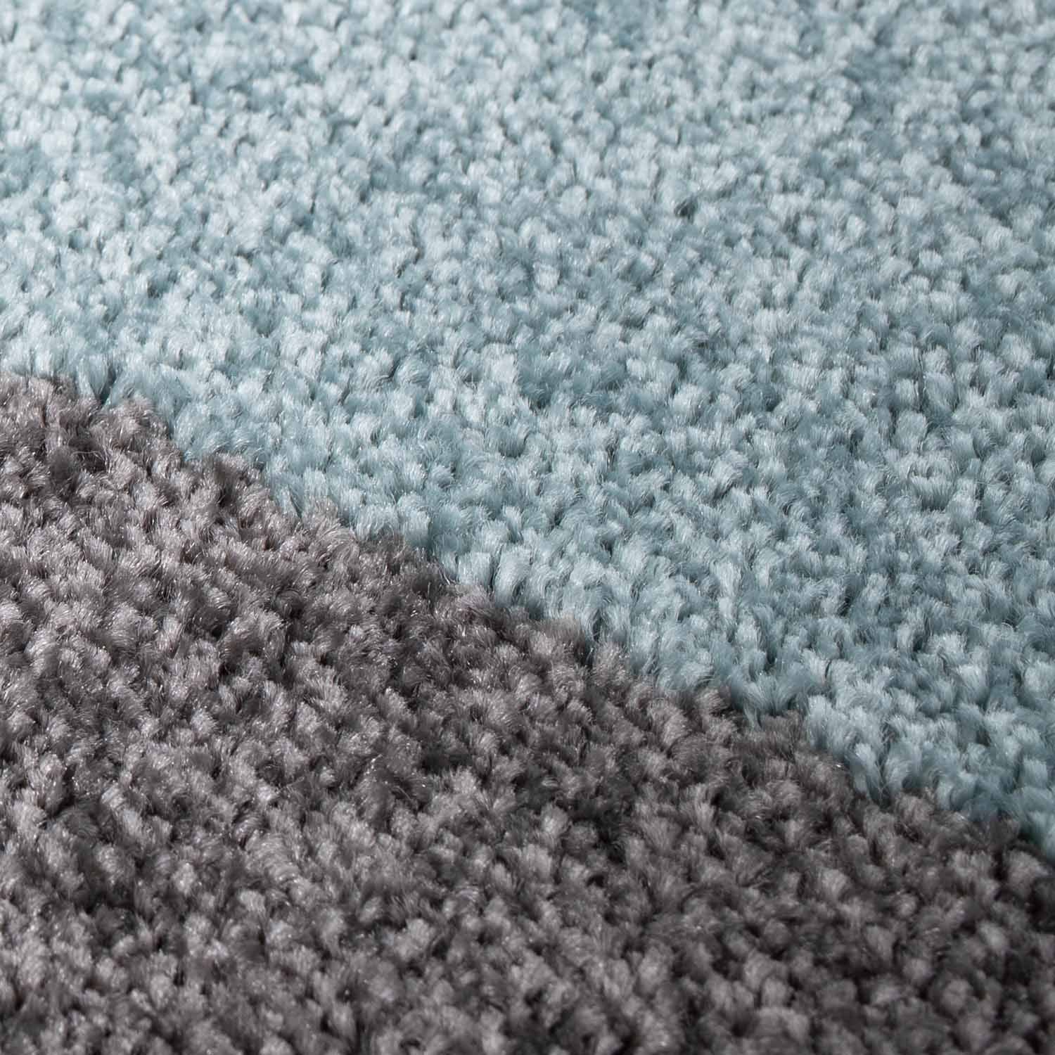 Tapijt Omid Spring Laagpolig Vloerkleed Blauwe Bloemen - Omid Carpets