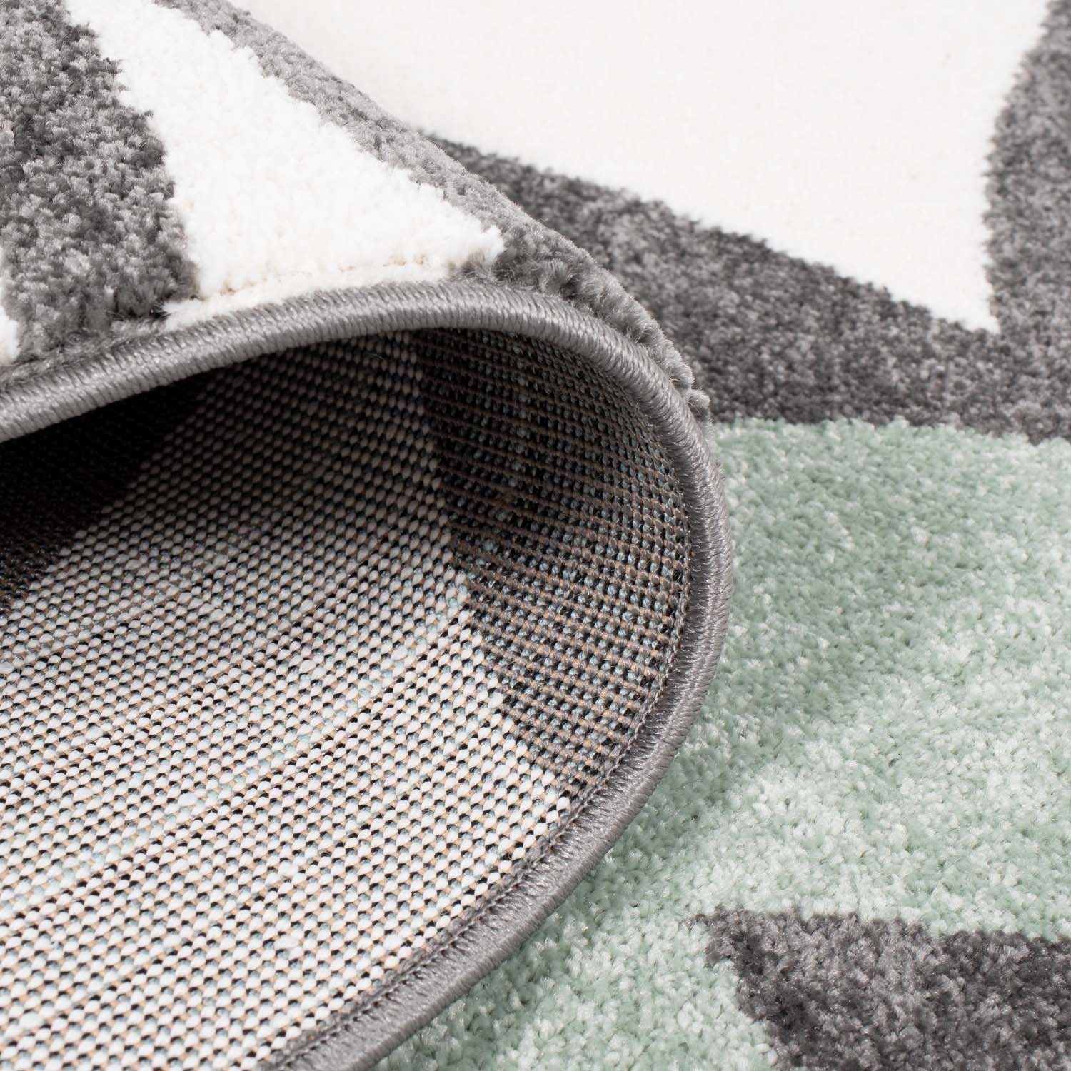 Tapijt Omid Spring Laagpolig Vloerkleed Groene Bloemen - Omid Carpets