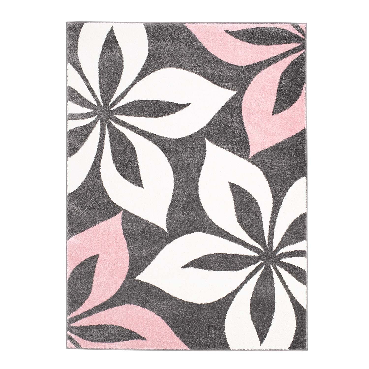 Tapijt Omid Spring Laagpolig Vloerkleed Roze Bloemen - Omid Carpets