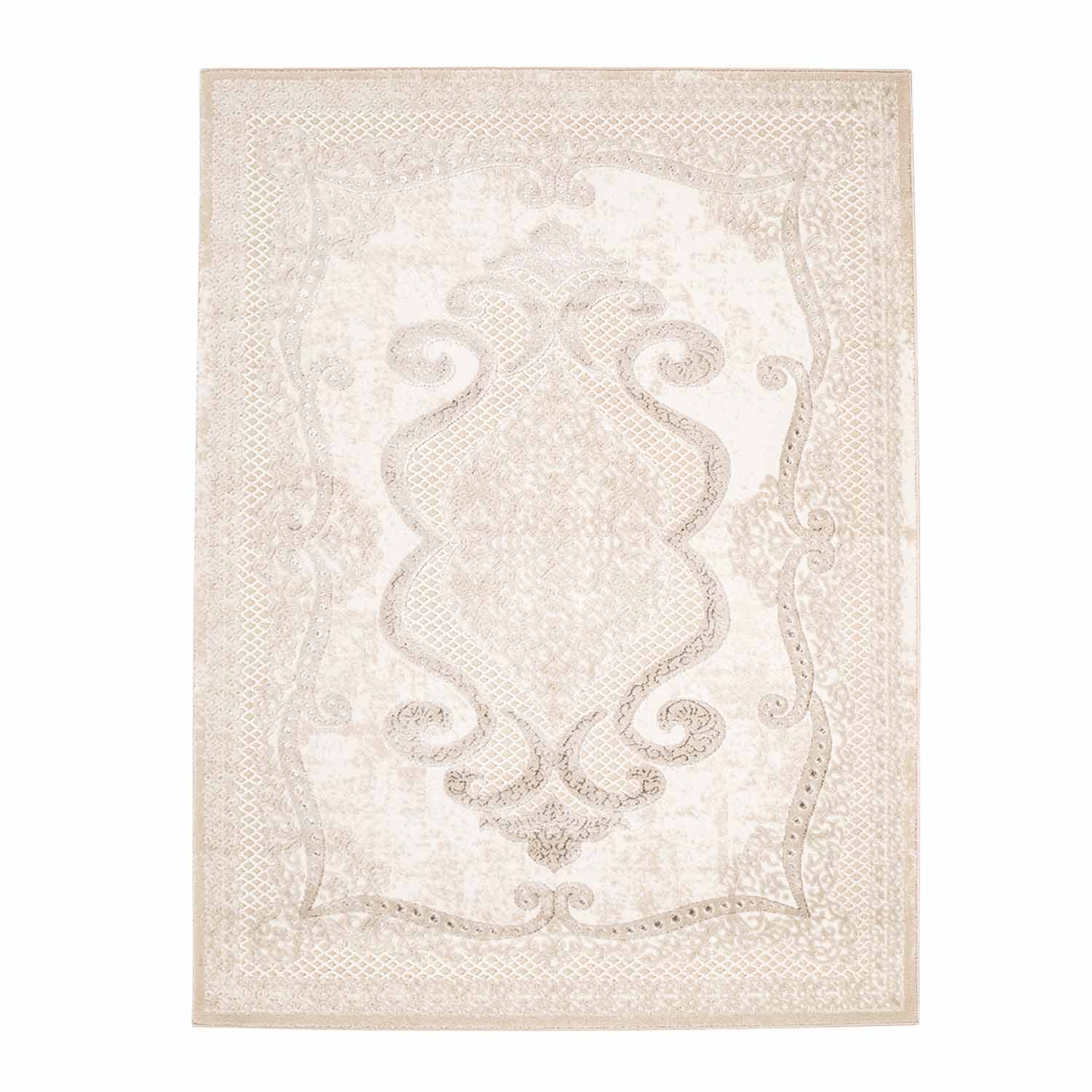 Tapijt Omid Spring Laagpolig Vloerkleed Natural Classic Creme - Omid Carpets