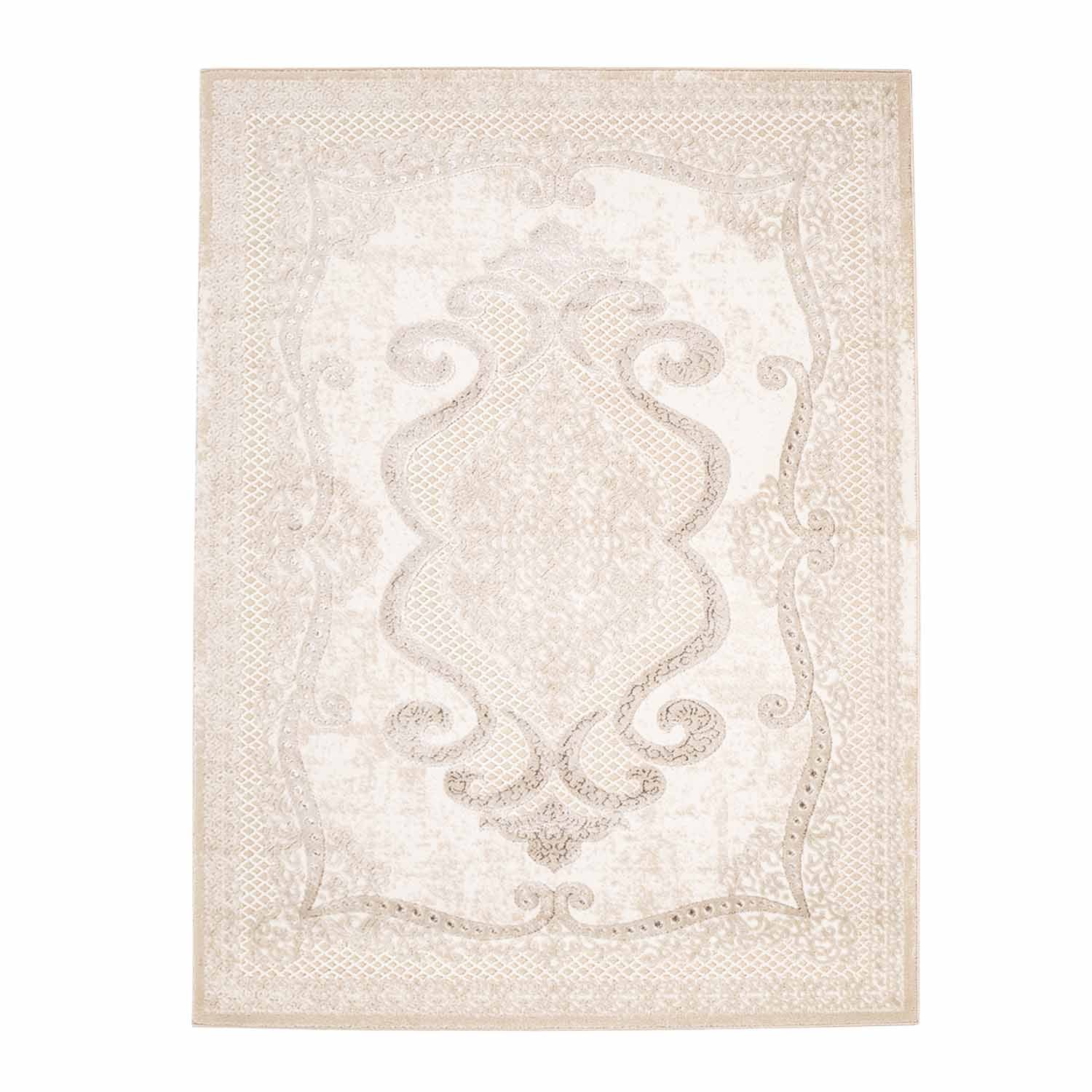 Tapijt Omid Spring Laagpolig Vloerkleed Natural Classic Creme - Omid Carpets