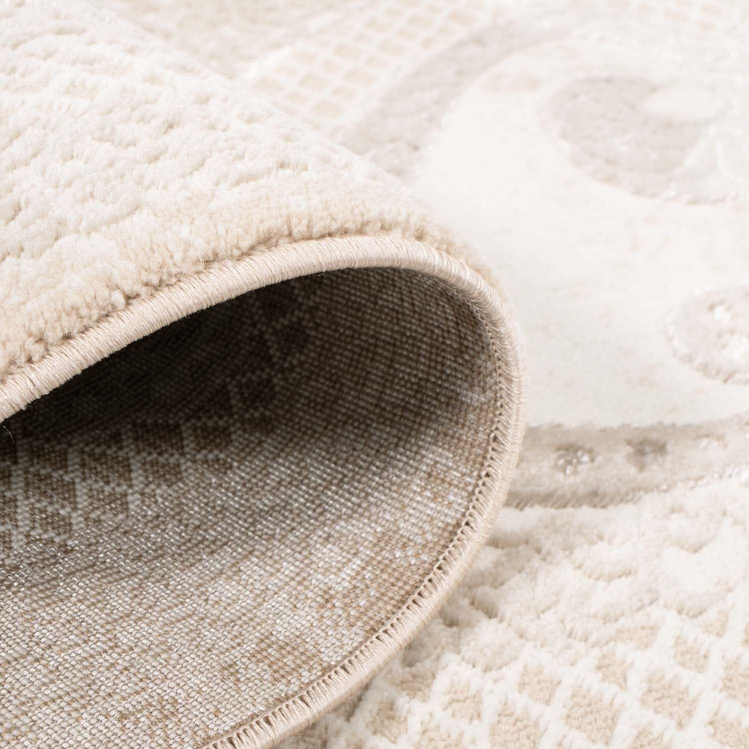 Tapijt Omid Spring Laagpolig Vloerkleed Natural Classic Creme - Omid Carpets