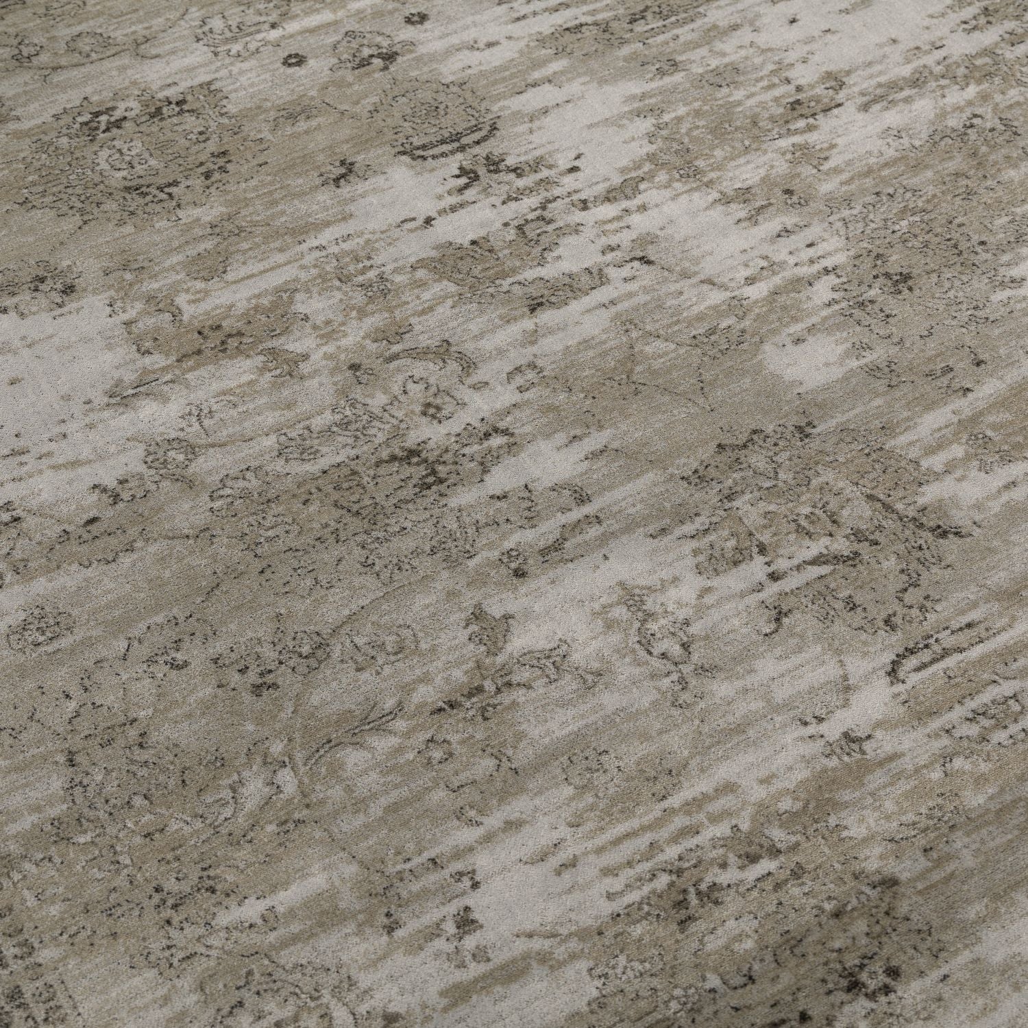 Dun Vloerkleed met Anti-Slip Beige Laagpolig Tapijt Omid Vintage