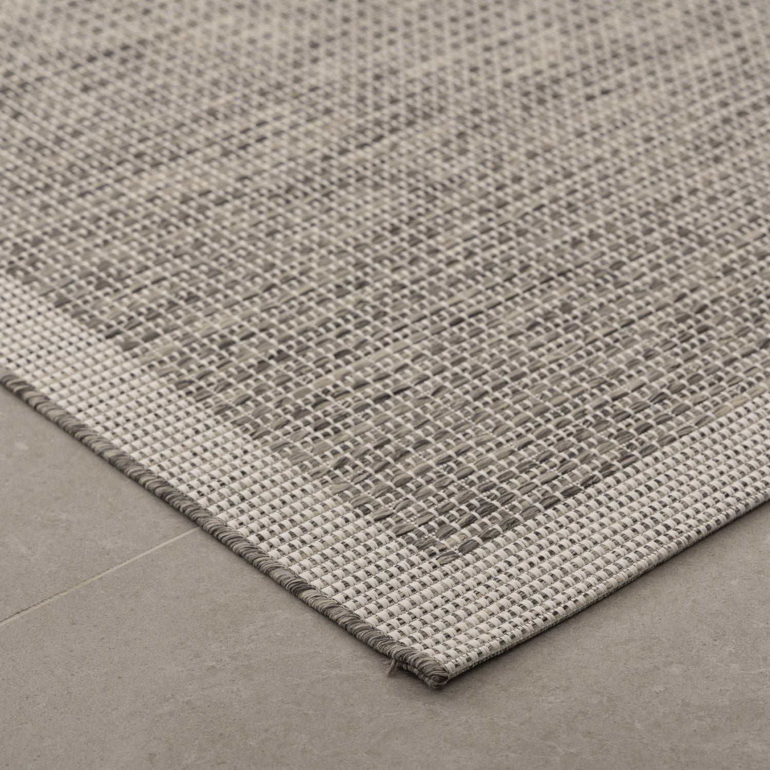 Vloerkleed Buiten - Buitenkleed Laagpolig Grijs Vloerkleed Omid Outdoor Tapijt