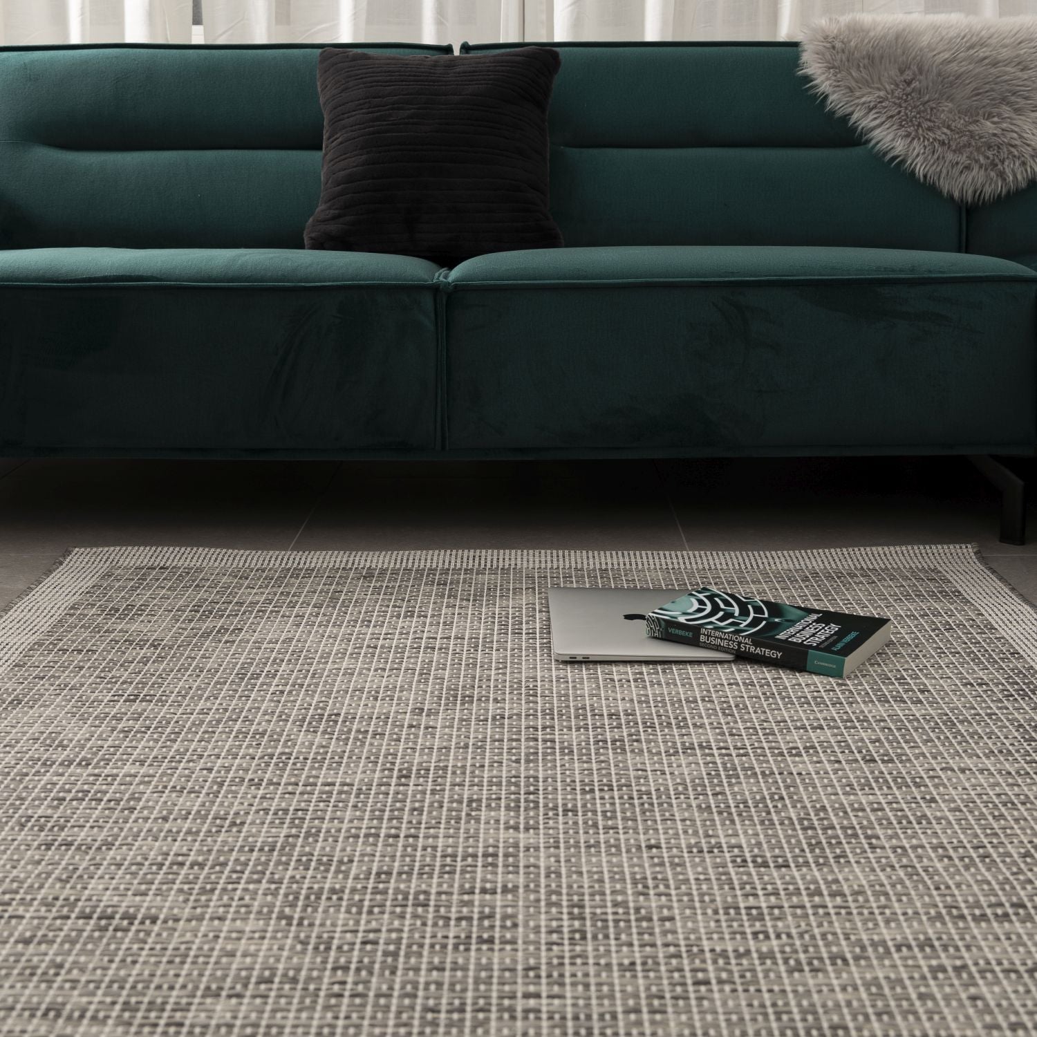 Vloerkleed Buiten - Buitenkleed Laagpolig Grijs Vloerkleed Omid Outdoor Tapijt