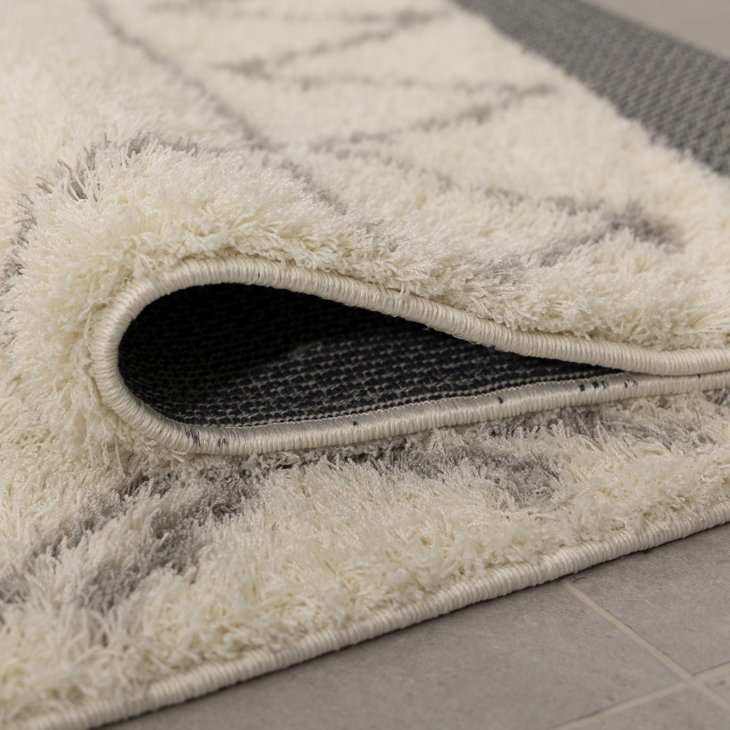 Crème Hoogpolig Vloerkleed Omid Belgian Soft Scandinavisch Wasbaar Tapijt
