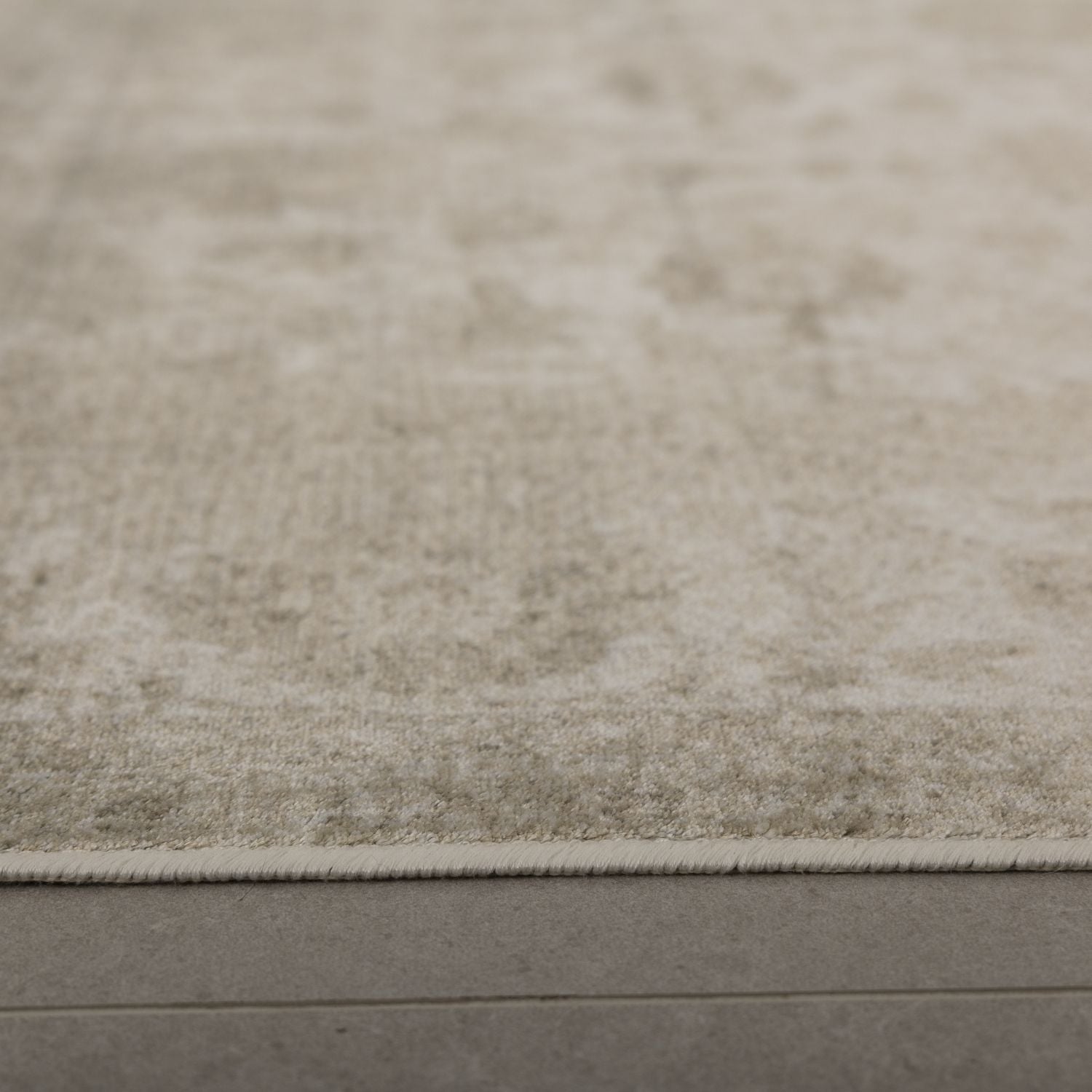 Dun Vloerkleed met Anti-Slip Beige Laagpolig Tapijt Omid Vintage