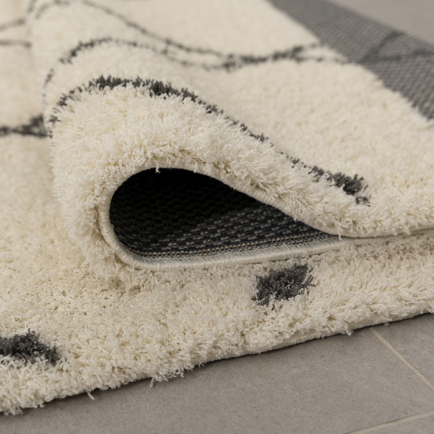 Crème Hoogpolig Vloerkleed Omid Belgian Soft Scandinavisch Wasbaar Tapijt