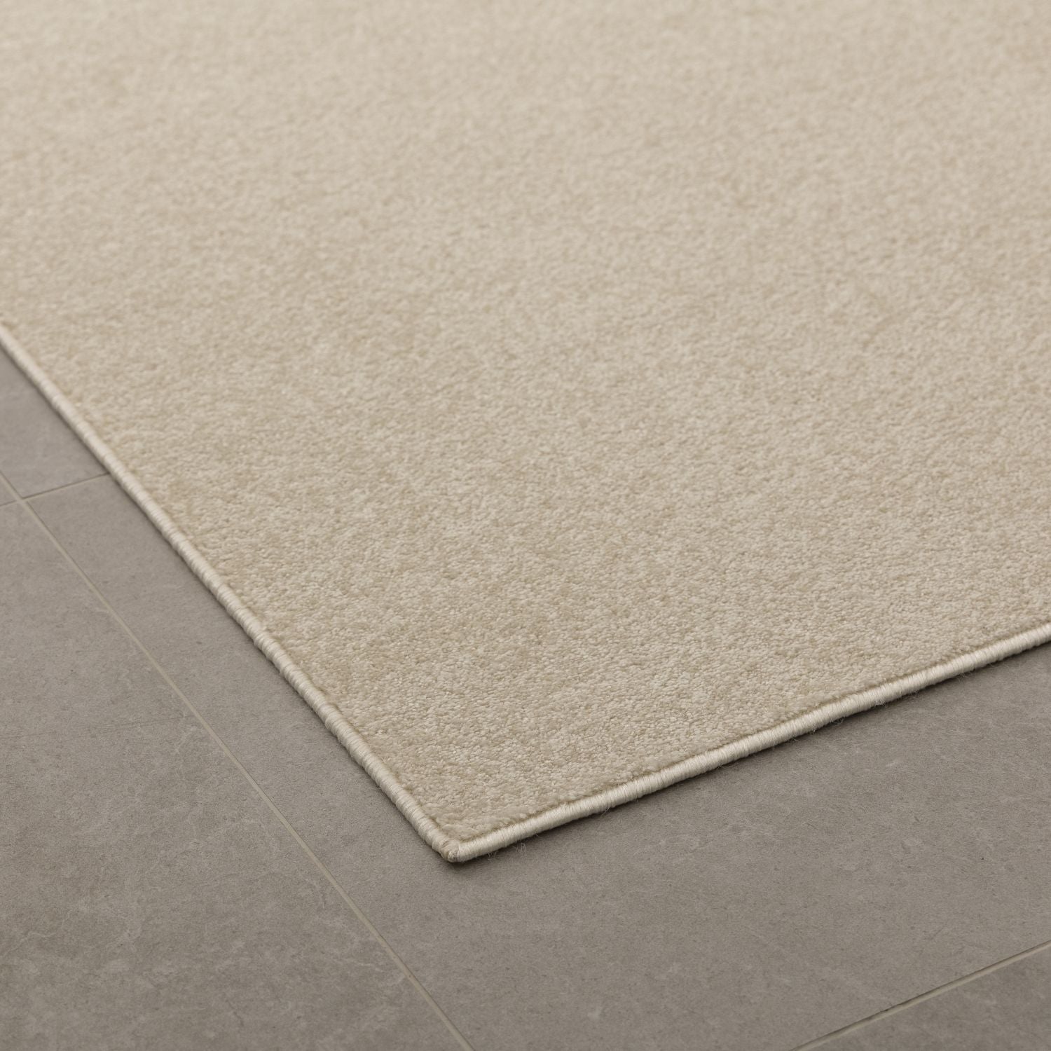 Crème Tapijt Laagpolig Vloerkleed Omid Modern Belgian