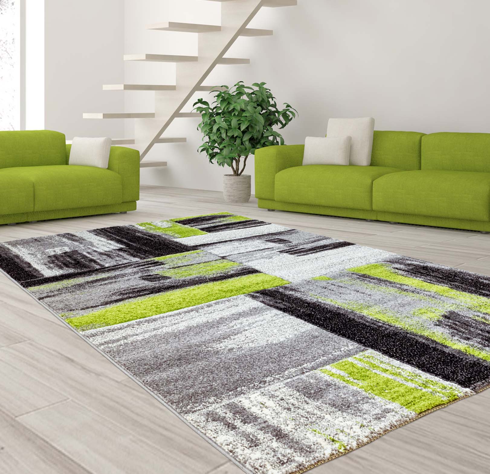Tapijt Omid Art Vloerkleed Groen - Omid Carpets