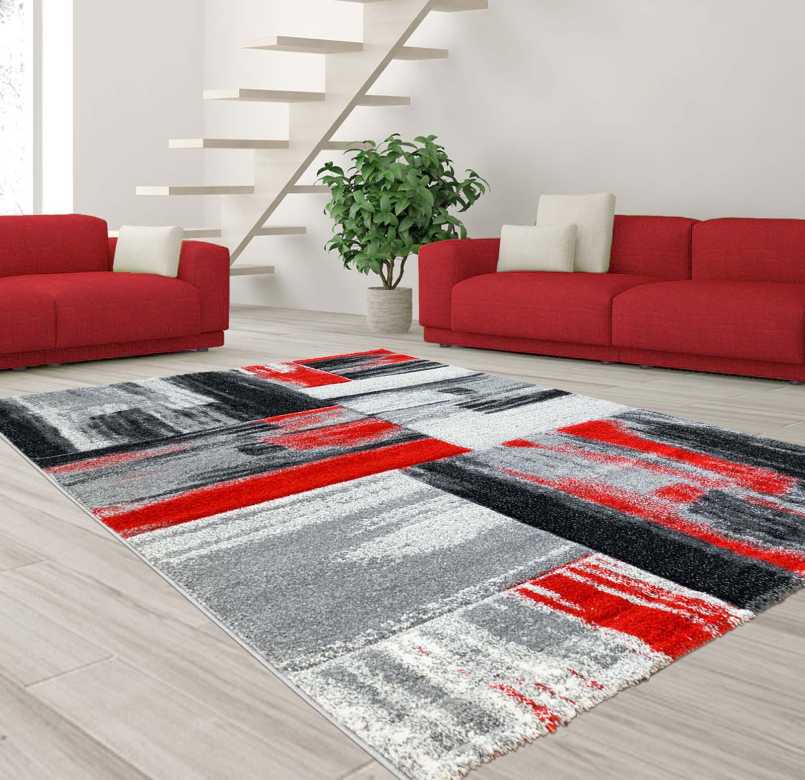 Tapijt Omid Art Vloerkleed Rood - Omid Carpets