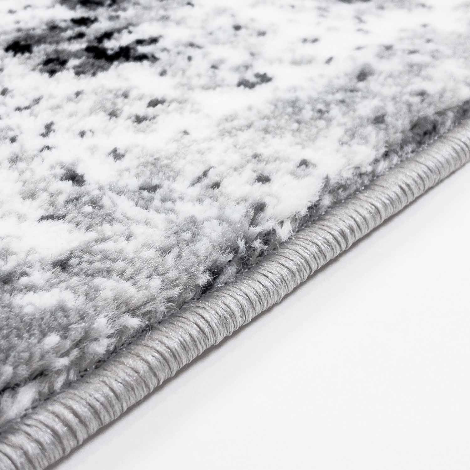 Tapijt Omid Grijstinten Abstract Vloerkleed 2 - Omid Carpets