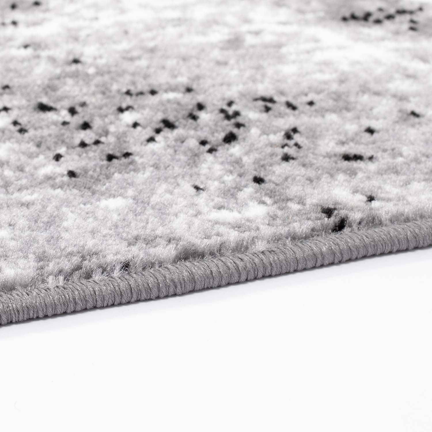 Tapijt Omid Grijstinten Abstract Vloerkleed 6 - Omid Carpets