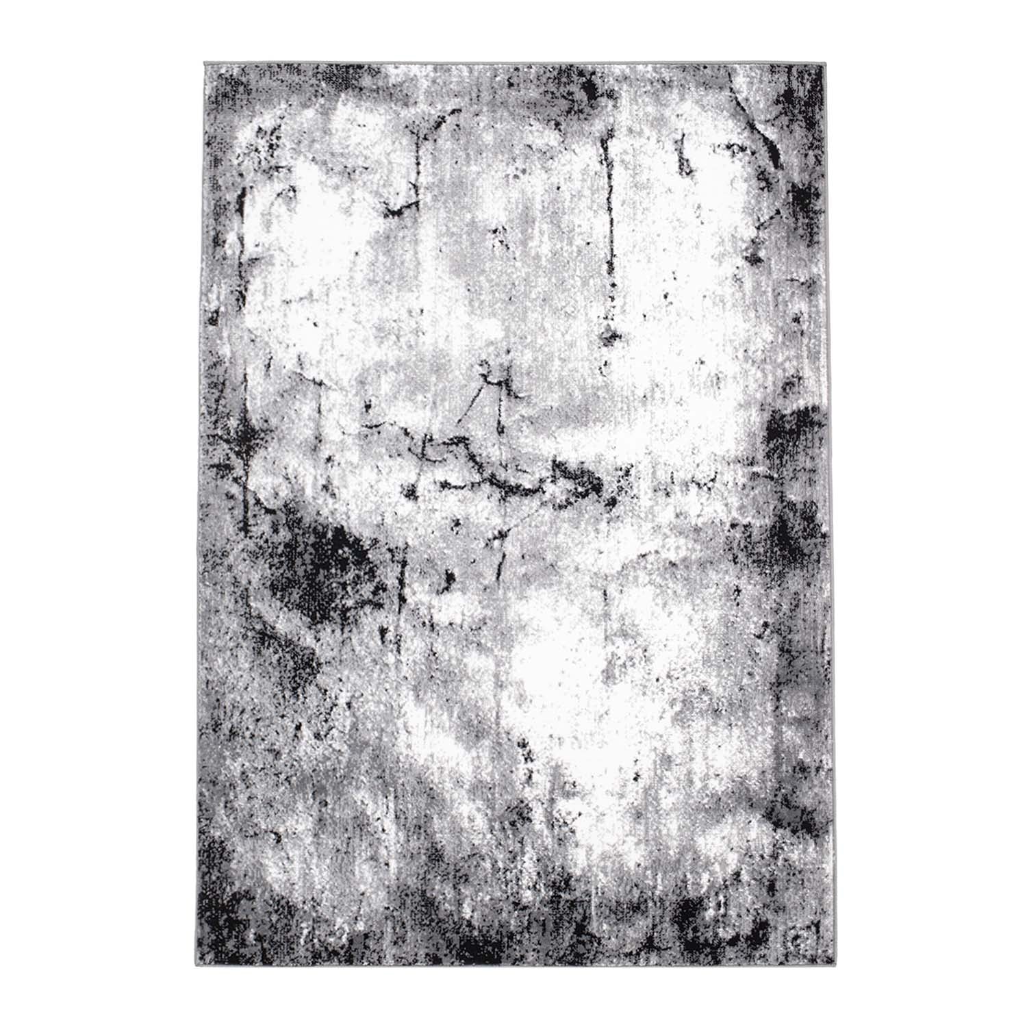 Tapijt Omid Grijstinten Abstract Vloerkleed 7 - Omid Carpets