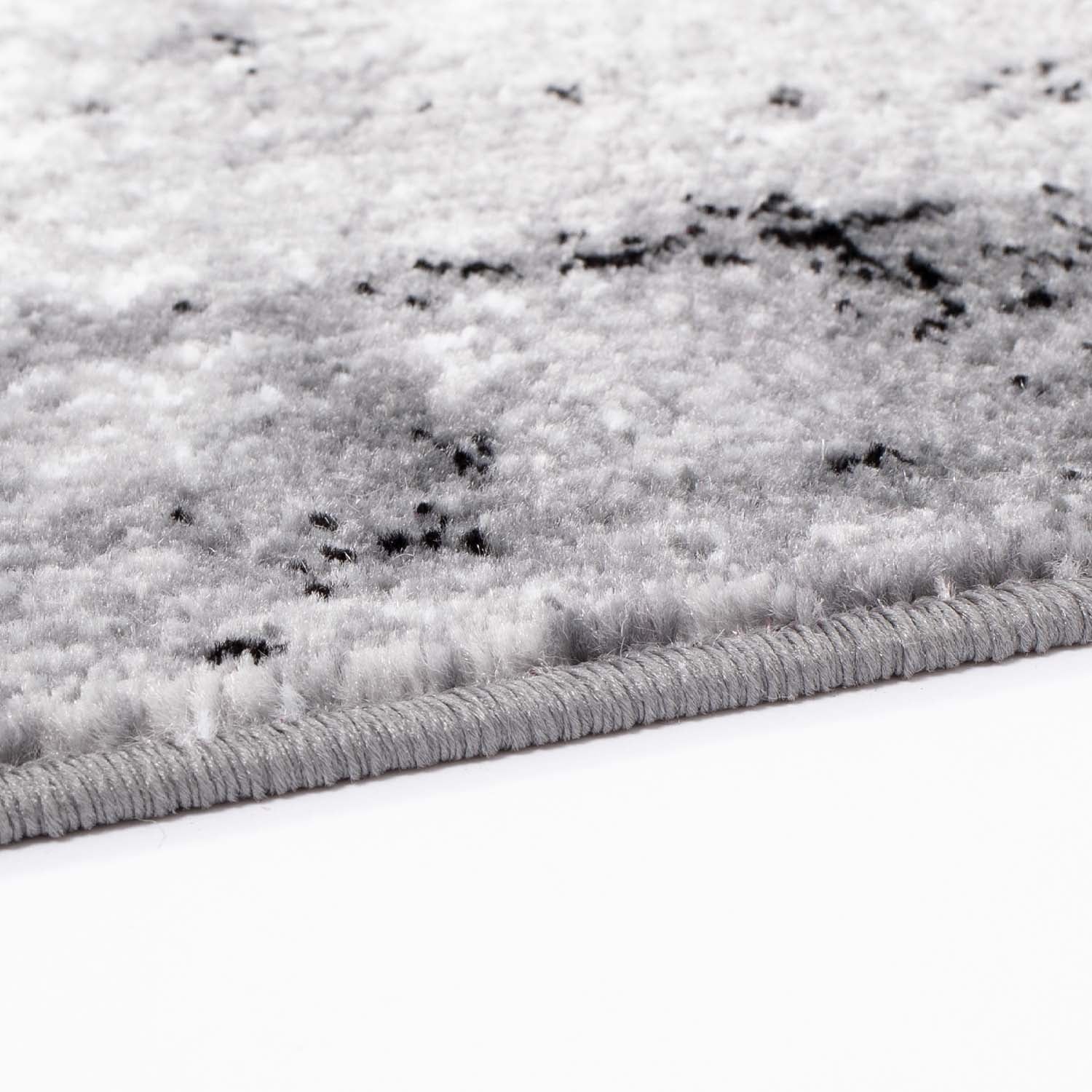 Tapijt Omid Grijstinten Abstract Vloerkleed 7 - Omid Carpets