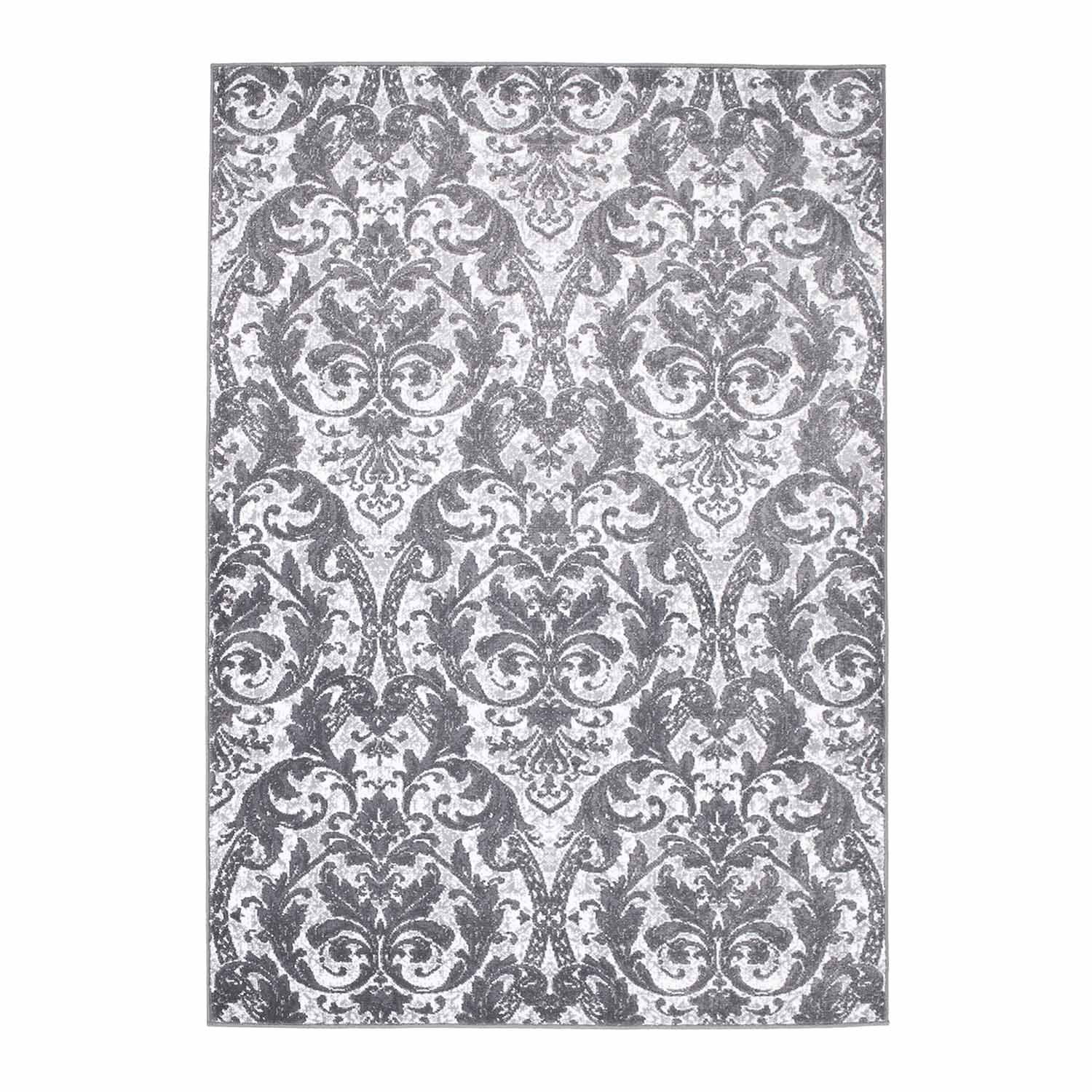 Tapijt Omid Grijstinten Abstract Vloerkleed 8 - Omid Carpets