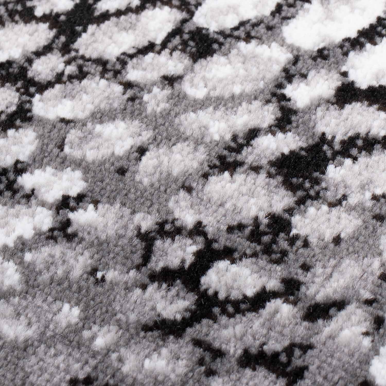 Tapijt Omid Grijstinten Abstract Vloerkleed 10 - Omid Carpets